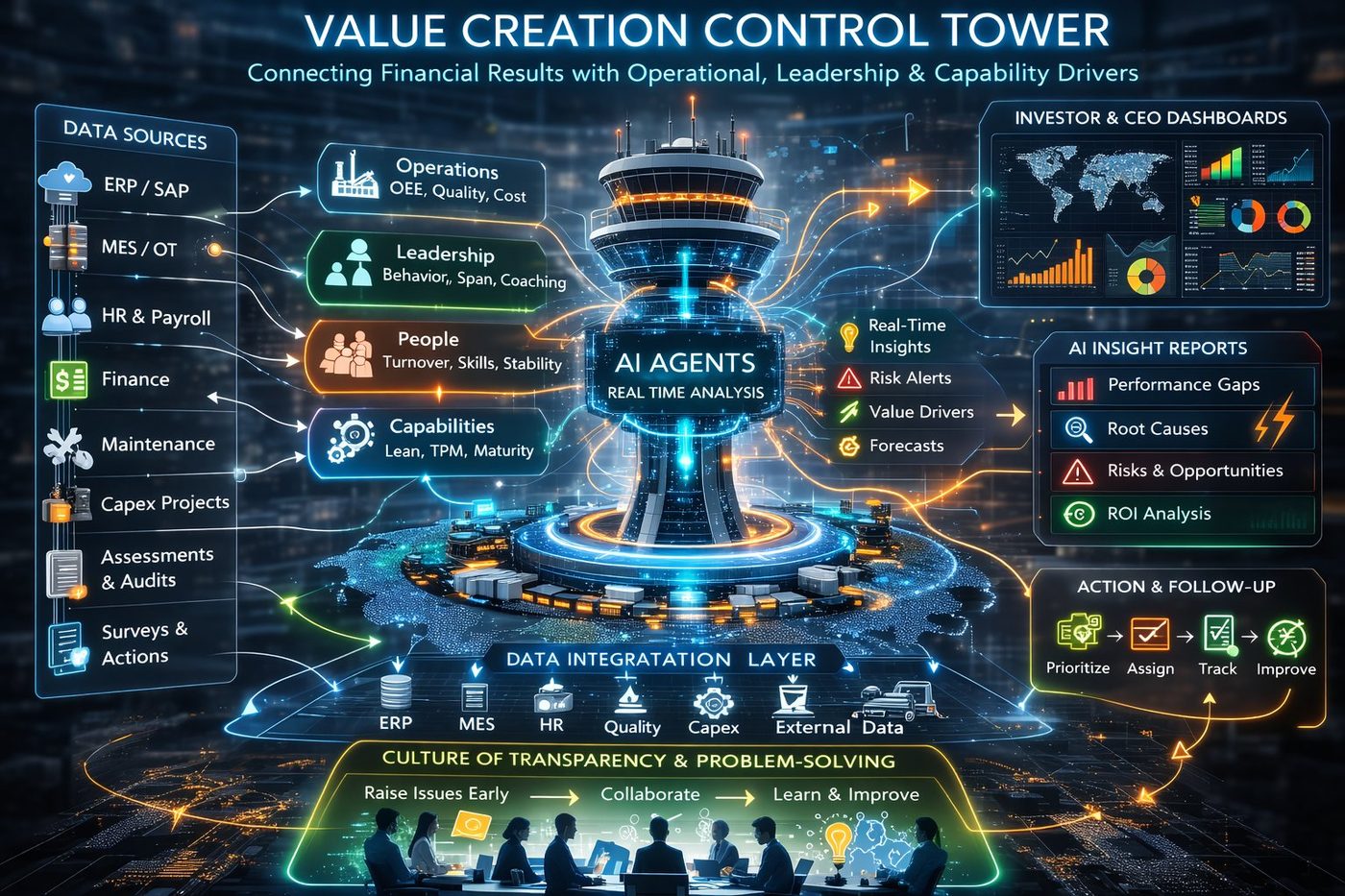 Capabilium Control Tower — Value Creation architecture